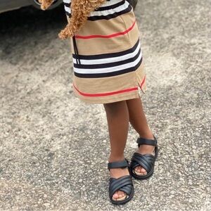Burberry Black Kids Sandals